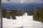 Archived image Webcam Timberline Lodge Ski Area - View Jeff Flood Express 10:00