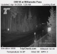 Archiv Foto Webcam Willamette Pass: Blick auf die Strasse 01:00