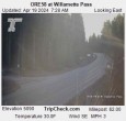 Archiv Foto Webcam Willamette Pass: Blick auf die Strasse 07:00