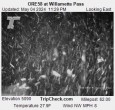 Archiv Foto Webcam Willamette Pass: Blick auf die Strasse 23:00