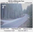 Archiv Foto Webcam Willamette Pass: Blick auf die Strasse 05:00