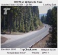Archiv Foto Webcam Willamette Pass: Blick auf die Strasse 13:00