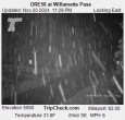 Archiv Foto Webcam Willamette Pass: Blick auf die Strasse 23:00