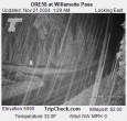 Archiv Foto Webcam Willamette Pass: Blick auf die Strasse 01:00