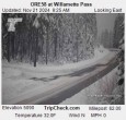 Archiv Foto Webcam Willamette Pass: Blick auf die Strasse 09:00