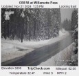 Archiv Foto Webcam Willamette Pass: Blick auf die Strasse 13:00