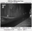 Archiv Foto Webcam Willamette Pass: Blick auf die Strasse 01:00