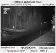 Archiv Foto Webcam Willamette Pass: Blick auf die Strasse 03:00