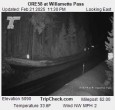 Archived image Webcam Road Condition Cam at Willamette Pass 23:00