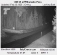 Archiv Foto Webcam Willamette Pass: Blick auf die Strasse 03:00