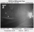 Archiv Foto Webcam Willamette Pass: Blick auf die Strasse 05:00