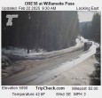 Archiv Foto Webcam Willamette Pass: Blick auf die Strasse 09:00