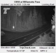 Archiv Foto Webcam Willamette Pass: Blick auf die Strasse 03:00