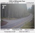 Archiv Foto Webcam Willamette Pass: Blick auf die Strasse 05:00