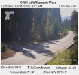 Archiv Foto Webcam Willamette Pass: Blick auf die Strasse 09:00
