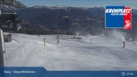 Archiv Foto Webcam Kronplatz - Olang Mittelstation 08:00