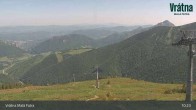 Archiv Foto Webcam Blick auf Vratna-Chleb (1457m) 10:00