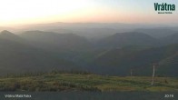 Archiv Foto Webcam Blick auf Vratna-Chleb (1457m) 20:00