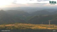 Archiv Foto Webcam Blick auf Vratna-Chleb (1457m) 02:00
