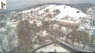 Archiv Foto Webcam Rathaus Eibenstock: Blick Skihang 09:00