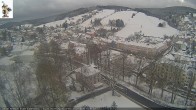 Archiv Foto Webcam Rathaus Eibenstock: Blick Skihang 13:00