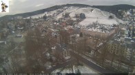 Archiv Foto Webcam Rathaus Eibenstock: Blick Skihang 07:00