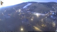 Archiv Foto Webcam Rathaus Eibenstock: Blick Skihang 05:00