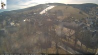 Archiv Foto Webcam Rathaus Eibenstock: Blick Skihang 11:00