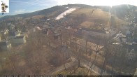 Archiv Foto Webcam Rathaus Eibenstock: Blick Skihang 13:00