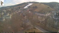 Archiv Foto Webcam Rathaus Eibenstock: Blick Skihang 15:00