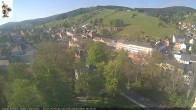 Archiv Foto Webcam Rathaus Eibenstock: Blick Skihang 07:00