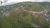 Archiv Foto Webcam Rathaus Eibenstock: Blick Skihang 09:00