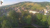 Archiv Foto Webcam Rathaus Eibenstock: Blick Skihang 06:00