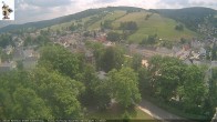 Archiv Foto Webcam Rathaus Eibenstock: Blick Skihang 13:00