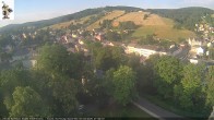 Archiv Foto Webcam Rathaus Eibenstock: Blick Skihang 06:00