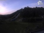 Archiv Foto Webcam Winterberg: Blick vom Quick Jet zur Schanze 19:00