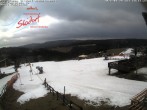 Archiv Foto Webcam Obere Postwiese - Piste, Lift und Schirmbar 13:00