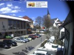 Archiv Foto Webcam Schönwald: Rathaus und Kirche 13:00