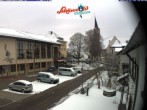 Archiv Foto Webcam Schönwald: Rathaus und Kirche 09:00