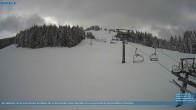 Archived image Webcam Chair Lift Lank in Bödele ski resort 13:00