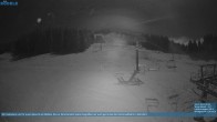 Archived image Webcam Chair Lift Lank in Bödele ski resort 23:00