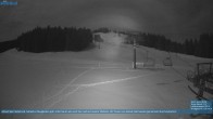 Archived image Webcam Chair Lift Lank in Bödele ski resort 23:00