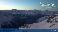 Archiv Foto Webcam Lauchernalp: Bergstation Gondelbahn Hockenhorngrat 07:00