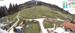 Archived image Webcam base station of mountain Blomberg 11:00