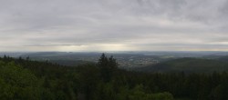 Archived image Webcam Kickelhahn Tower - View over Ilmenau 09:00
