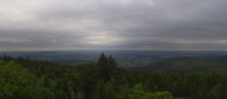 Archived image Webcam Kickelhahn Tower - View over Ilmenau 11:00