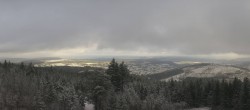 Archiv Foto Webcam Kickelhahn Turm - Blick über Ilmenau 09:00