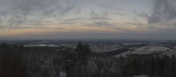 Archiv Foto Webcam Kickelhahn Turm - Blick über Ilmenau 15:00