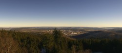 Archived image Webcam Kickelhahn Tower - View over Ilmenau 09:00