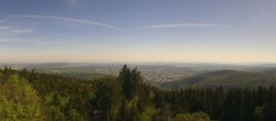 Archived image Webcam Kickelhahn Tower - View over Ilmenau 09:00